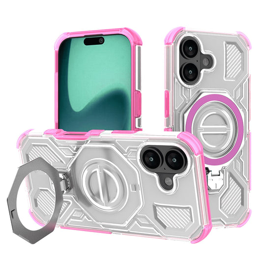 Puzdro pre Apple iPhone 17, Techsuit, Carbon Shield Pro, Ružové