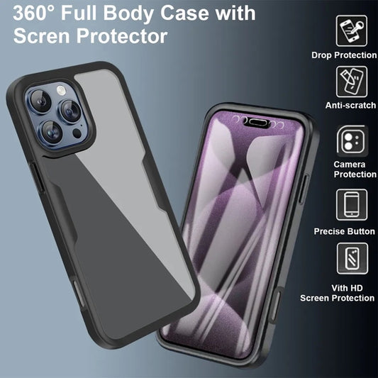 Puzdro pre Apple iPhone 17, Techsuit, ColorVerse 360, Čierne