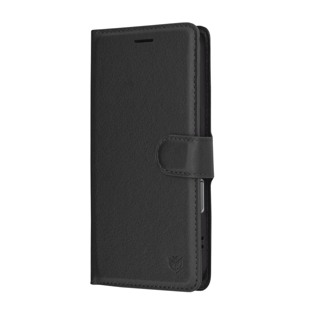 Puzdro pre Apple iPhone 17, Techsuit, Leather Folio, Čierne