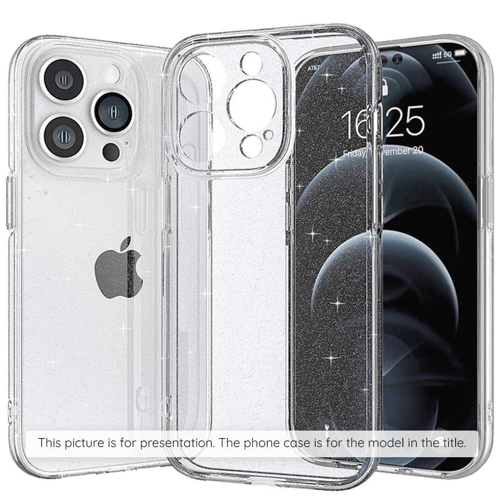 Puzdro pre Apple iPhone 17, Techsuit, SparkleSkin, Transparentné