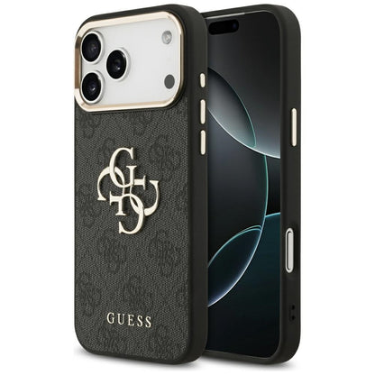 Puzdro pre Apple iPhone 18 Pro / 17 Pro, Guess, 4G Big Classic Logo, Čierne