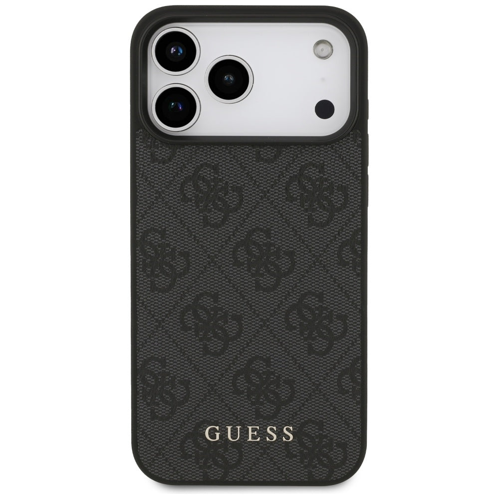 Puzdro pre Apple iPhone 18 Pro / 17 Pro, Guess, 4G Classic Logo, Čierne