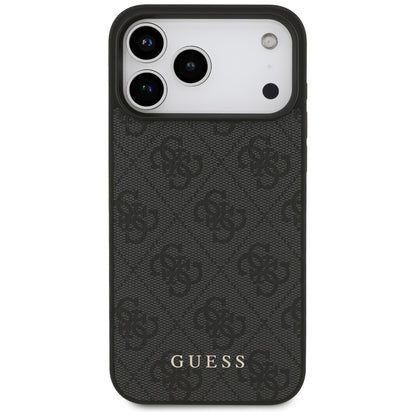 Puzdro pre Apple iPhone 18 Pro / 17 Pro, Guess, 4G Classic Logo, Čierne