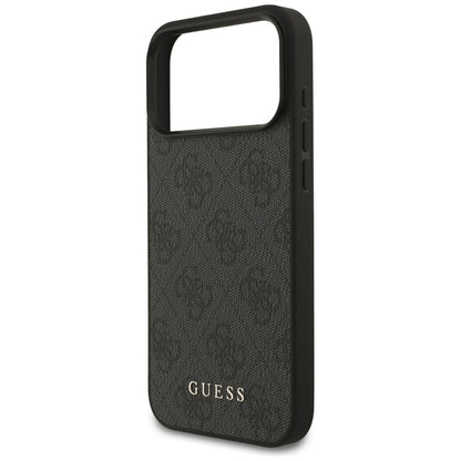 Puzdro pre Apple iPhone 18 Pro / 17 Pro, Guess, 4G Classic Logo, Čierne