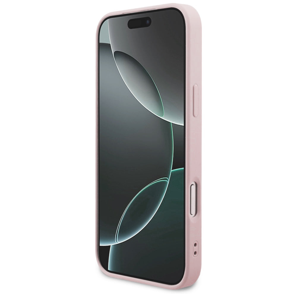 Puzdro pre Apple iPhone 18 Pro / 17 Pro, Guess, 4G Classic Logo, Ružové