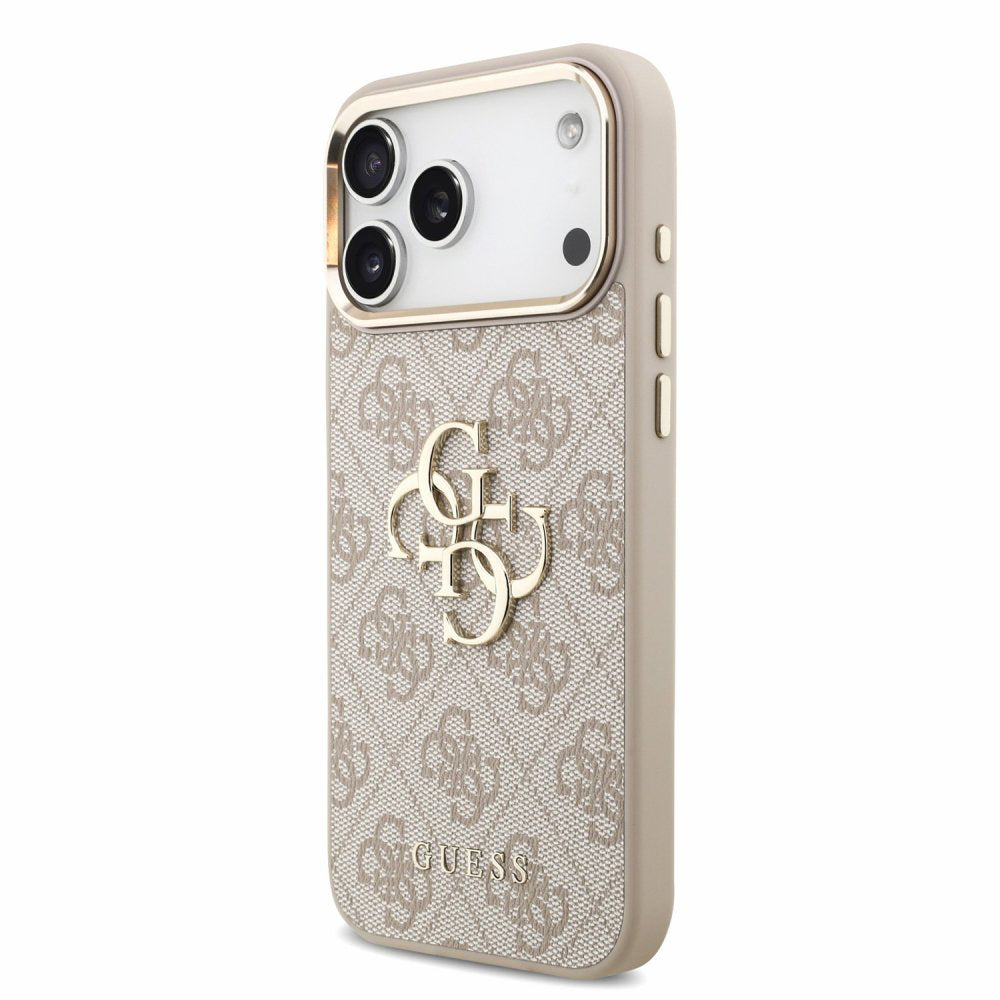 Puzdro Guess 4G Classic Logo with Strap pre Apple iPhone 18 Pro / 17 Pro, ružovozlaté