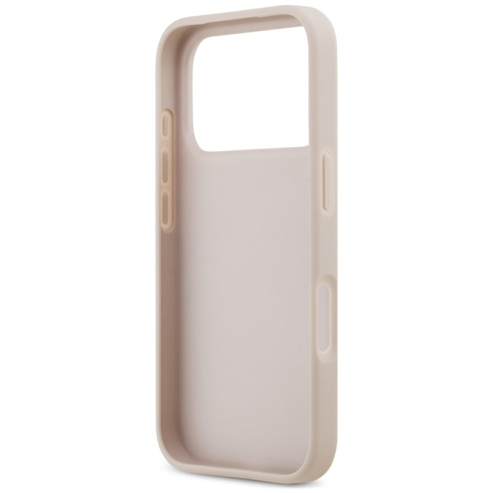 Puzdro na Apple iPhone 18 Pro / 17 Pro, Guess, 4G Double Card Triangle, ružové