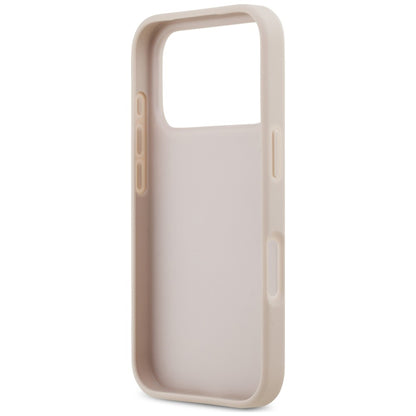 Puzdro na Apple iPhone 18 Pro / 17 Pro, Guess, 4G Double Card Triangle, ružové