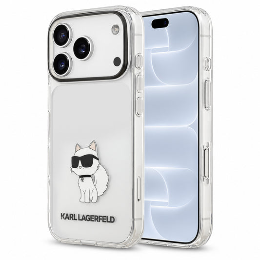 Puzdro na Apple iPhone 18 Pro / 17 Pro, Karl Lagerfeld, IML Choupette NFT, priehľadné