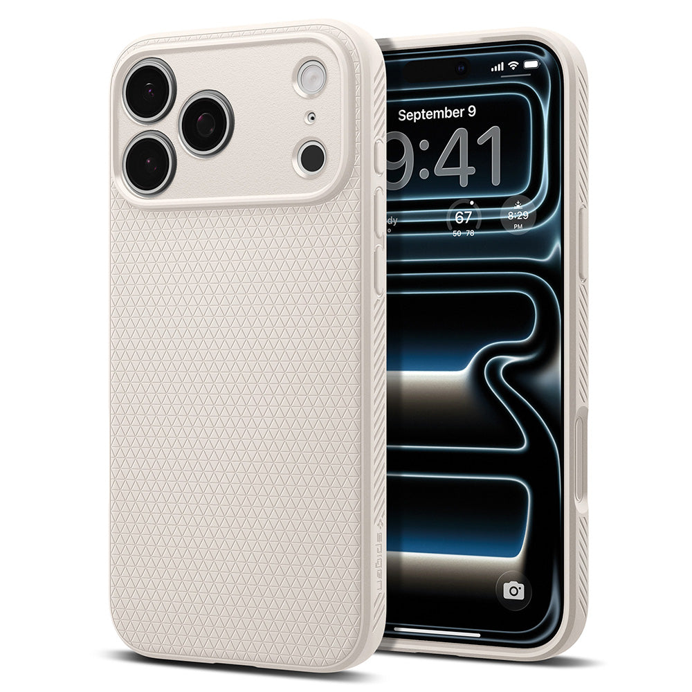 Puzdro pre Apple iPhone 18 Pro / 17 Pro, Spigen, Liquid Air, Béžová ACS12152