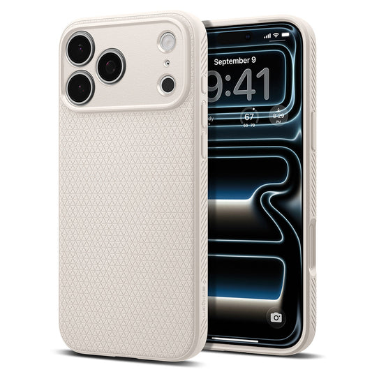 Puzdro pre Apple iPhone 18 Pro / 17 Pro, Spigen, Liquid Air, Béžová ACS12152