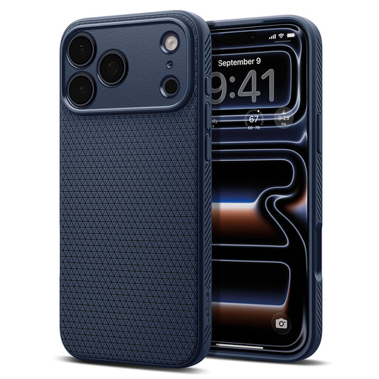 Puzdro pre Apple iPhone 18 Pro / 17 Pro, Spigen, Liquid Air, Tmavomodrá ACS12150