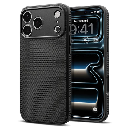 Puzdro pre Apple iPhone 18 Pro / 17 Pro, Spigen, Liquid Air, Matná čierna ACS12149
