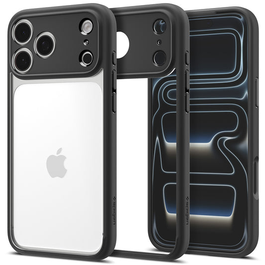 Puzdro pre Apple iPhone 18 Pro / 17 Pro, Spigen, Ultra Hybrid, Matná čierna ACS12154