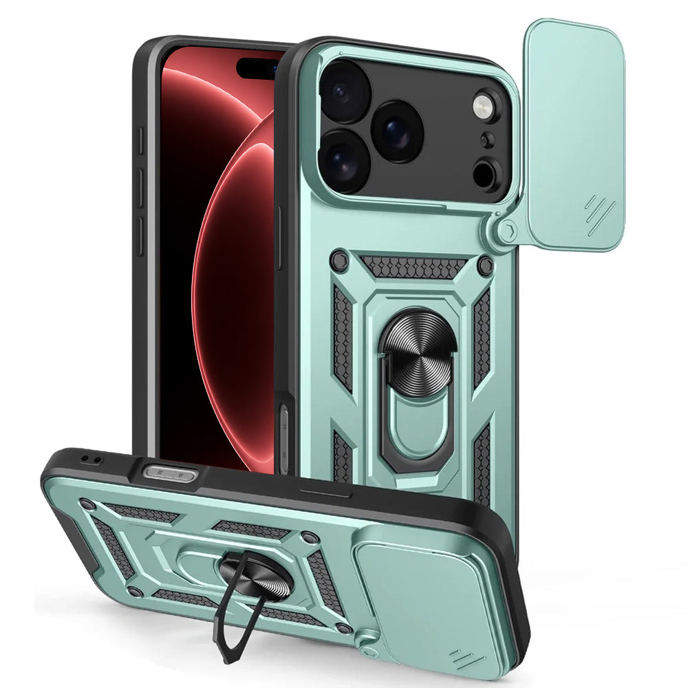 Puzdro pre Apple iPhone 18 Pro / 17 Pro, Techsuit, CamShield, Zelené