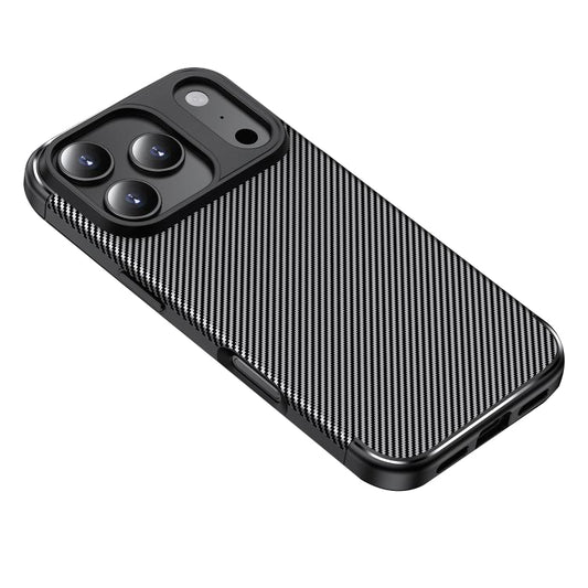 Puzdro pre Apple iPhone 18 Pro / 17 Pro, Techsuit, CarbonFiber, čierne