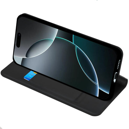 Puzdro pre Apple iPhone 18 Pro / 17 Pro, Techsuit, Magskin Book, Čierne