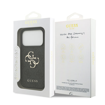 Puzdro pre Apple iPhone 18 Pro Max / 17 Pro Max, Guess, 4G Big Logo, Čierne