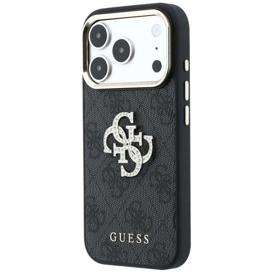 Puzdro pre Apple iPhone 18 Pro Max / 17 Pro Max, Guess, 4G Big Strass Logo, Čierne