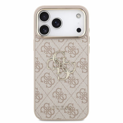 Puzdro pre Apple iPhone 18 Pro Max / 17 Pro Max, Guess, 4G Classic Logo s remienkom, Ružovo zlaté