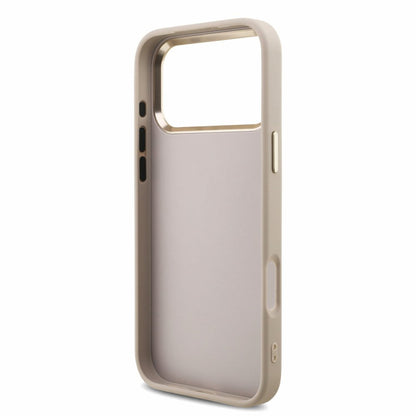 Puzdro pre Apple iPhone 18 Pro Max / 17 Pro Max, Guess, 4G Classic Logo s remienkom, Ružovo zlaté