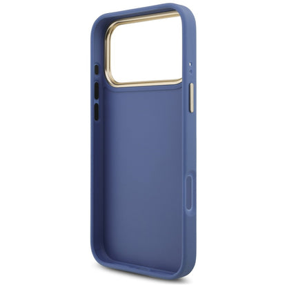Puzdro pre Apple iPhone 18 Pro Max / 17 Pro Max, Guess, Big 4G Classic Logo & Big Strap Metal Buttons, modré