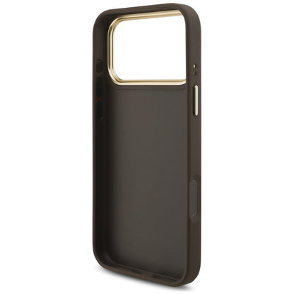 Puzdro na Apple iPhone 18 Pro Max / 17 Pro Max, Guess, Big 4G Classic Logo & Big Strap Metal Buttons, hnedé