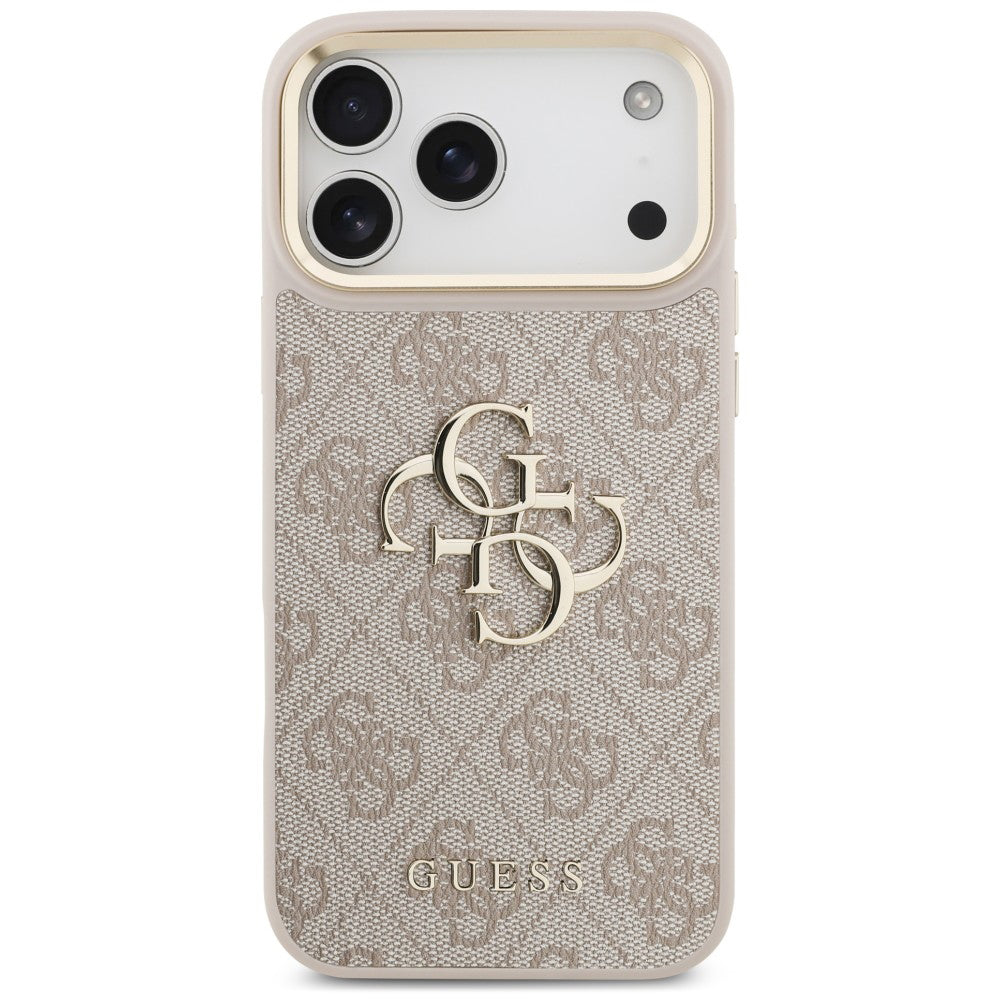 Puzdro pre Apple iPhone 18 Pro Max / 17 Pro Max, Guess, Big 4G Classic Logo & Big Strap Metal Buttons, ružové