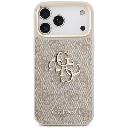 Puzdro pre Apple iPhone 18 Pro Max / 17 Pro Max, Guess, Big 4G Classic Logo & Big Strap Metal Buttons, ružové