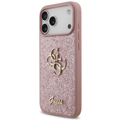 Puzdro pre Apple iPhone 18 Pro Max / 17 Pro Max, Guess, Fixed Glitter Big 4G, Ružové