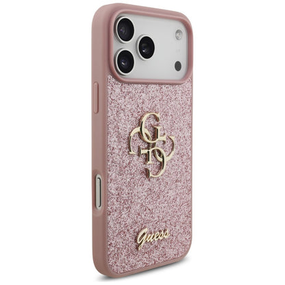 Puzdro pre Apple iPhone 18 Pro Max / 17 Pro Max, Guess, Fixed Glitter Big 4G, Ružové