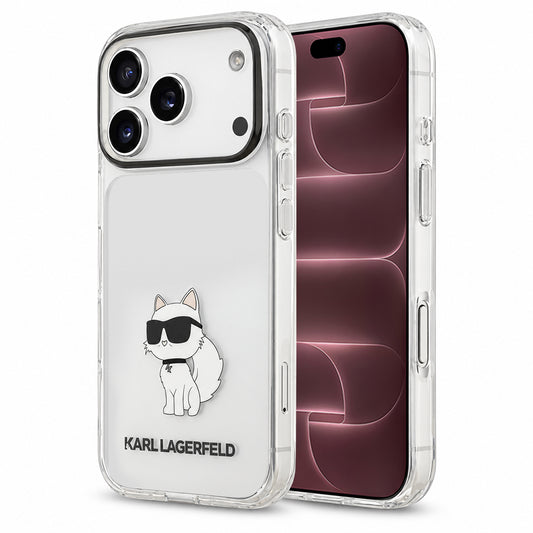 Puzdro na Apple iPhone 18 Pro Max / 17 Pro Max, Karl Lagerfeld, IML Choupette NFT, priehľadné