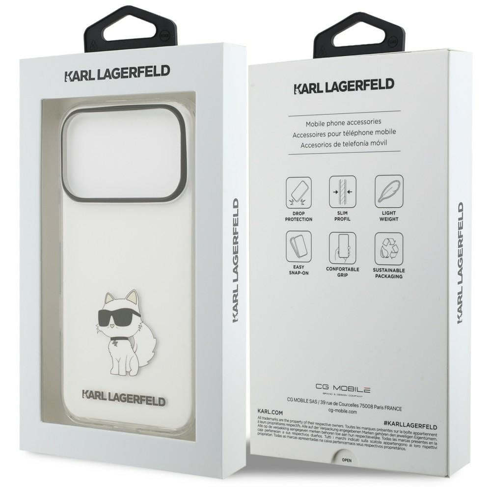 Puzdro na Apple iPhone 18 Pro Max / 17 Pro Max, Karl Lagerfeld, IML Choupette NFT, priehľadné