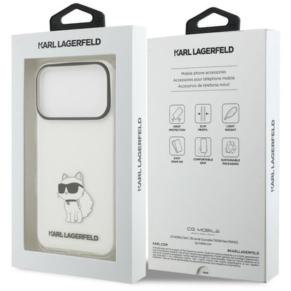 Puzdro na Apple iPhone 18 Pro Max / 17 Pro Max, Karl Lagerfeld, IML Choupette NFT, priehľadné