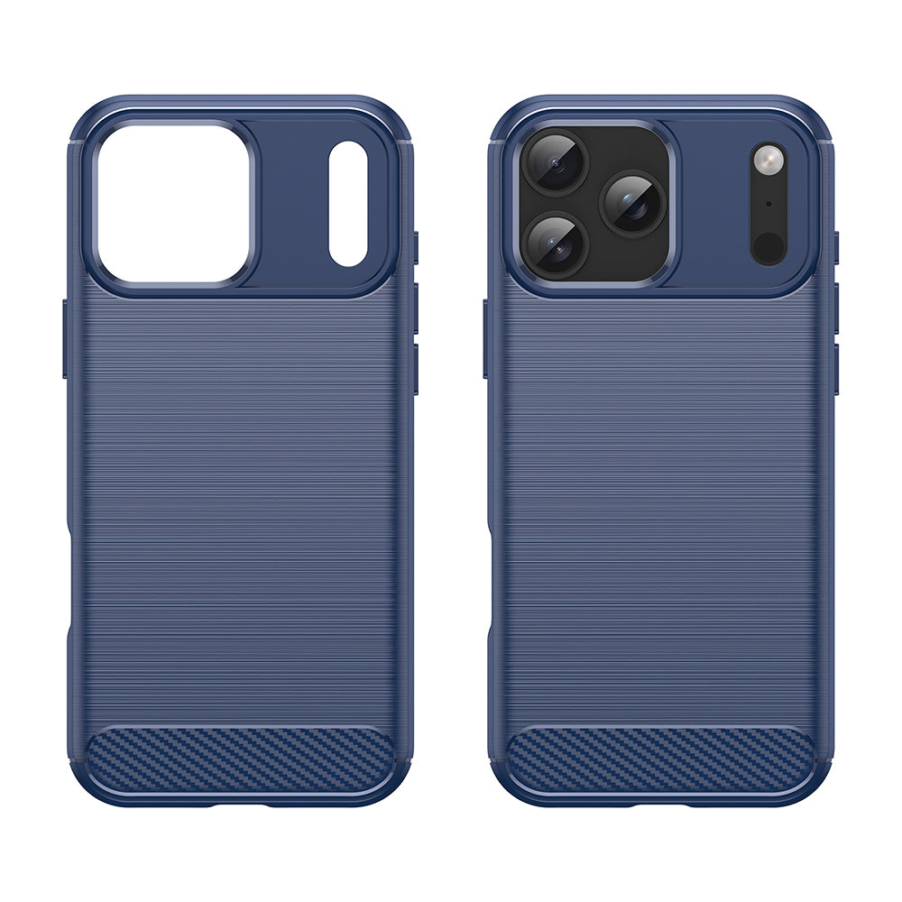 Puzdro pre Apple iPhone 18 Pro Max / 17 Pro Max, Techsuit, Karbón, Modrá