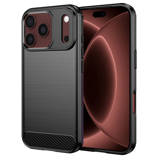 Puzdro pre Apple iPhone 18 Pro Max / 17 Pro Max, Techsuit, Karbón, Čierne
