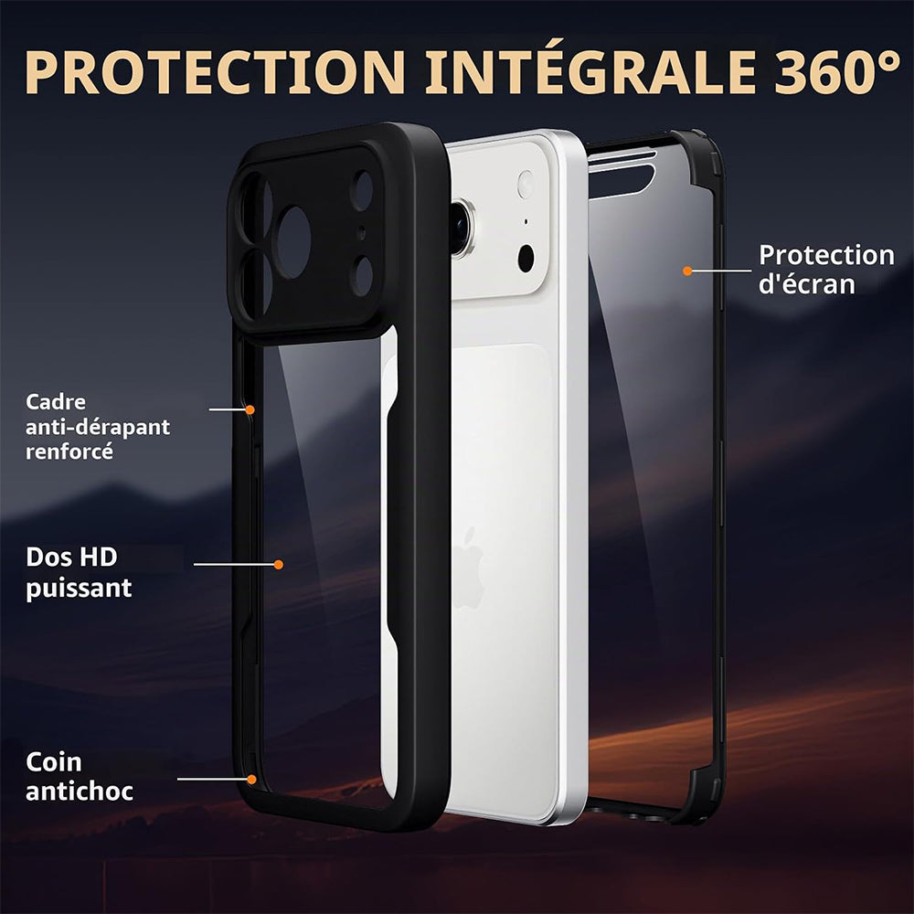 Puzdro pre Apple iPhone 18 Pro Max / 17 Pro Max, Techsuit, ColorVerse 360, Čierna