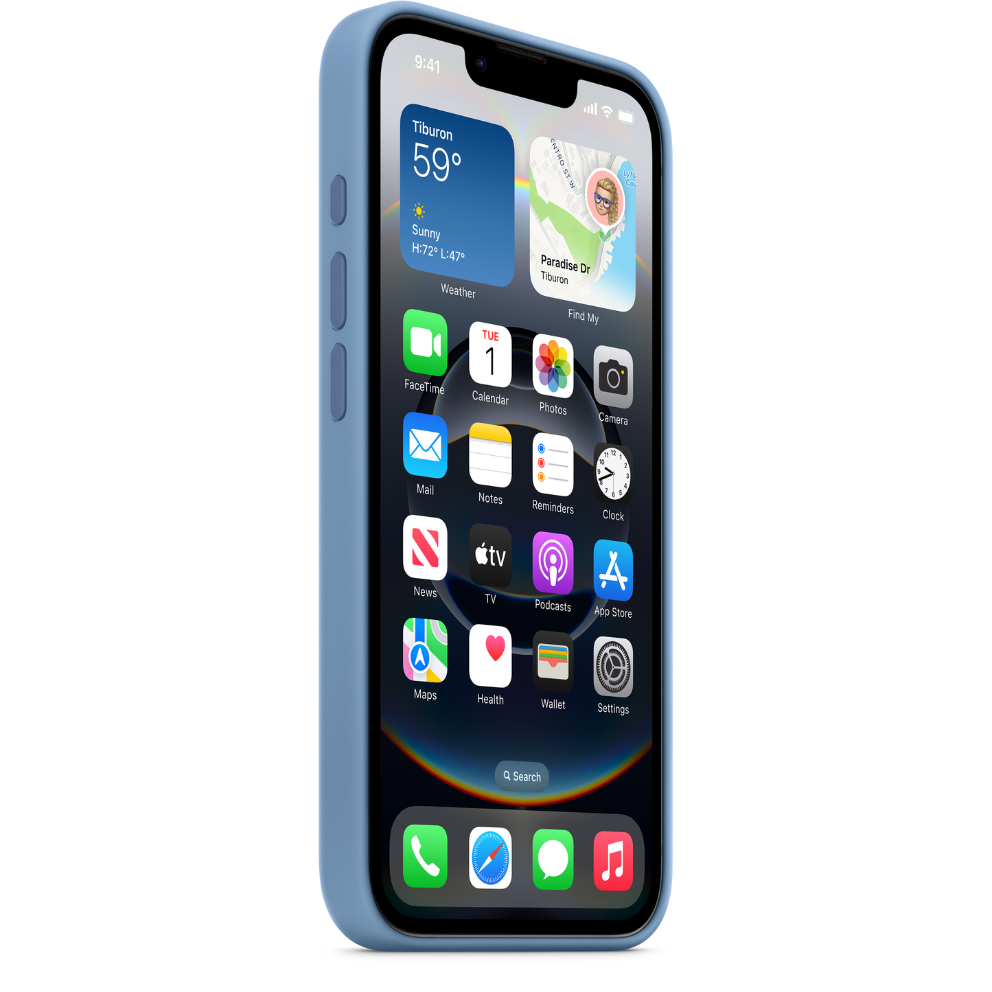 Obal na Apple iPhone 16e, modrý MD3Q4ZM/A