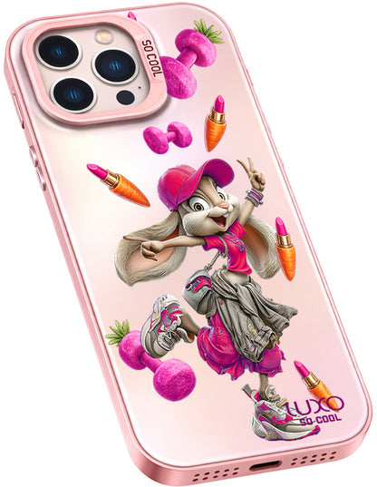Case for Apple iPhone 14 Pro Max, LUXO So CooL, ArcadiA Rabbit, Multicolor