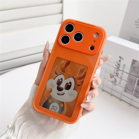 Puzdro pre Apple iPhone 17 Pro, OEM, prispôsobený E-Ink displej, oranžové