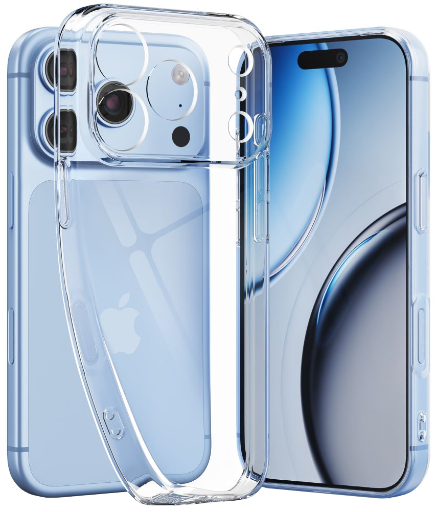 Puzdro pre Apple iPhone 18 Pro / 17 Pro, Tech-Protect, Flexair s ochranou obrazovky, priehľadné