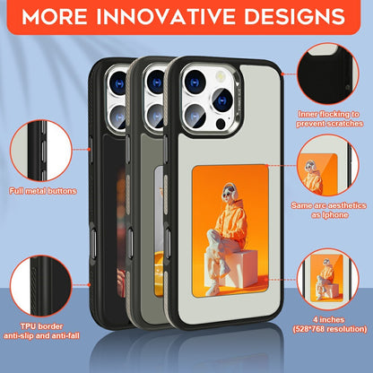 Puzdro pre Apple iPhone 15 Pro, OEM, prispôsobený E-Ink displej (4 palce), čierne