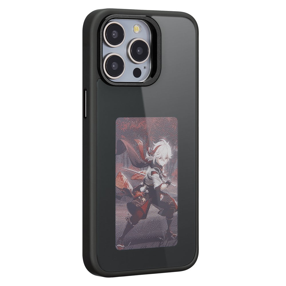 Puzdro pre Apple iPhone 15 Pro Max, OEM, prispôsobený E-Ink displej, čierne