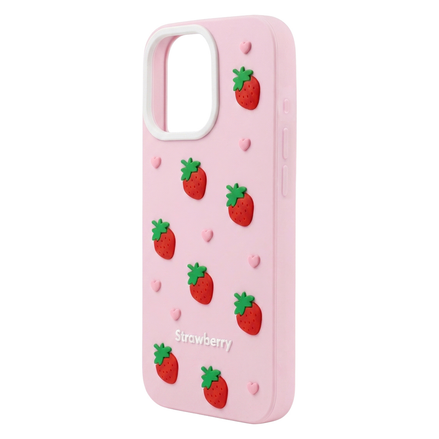 Puzdro pre Apple iPhone 16 Pro, OEM, Jahoda, Ružové