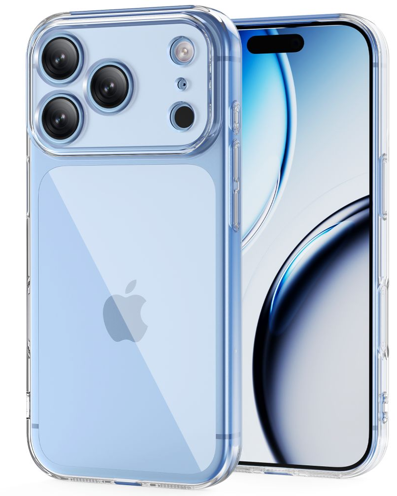 Puzdro pre Apple iPhone 18 Pro / 17 Pro, Tech-Protect, Flexair s ochranou obrazovky, priehľadné