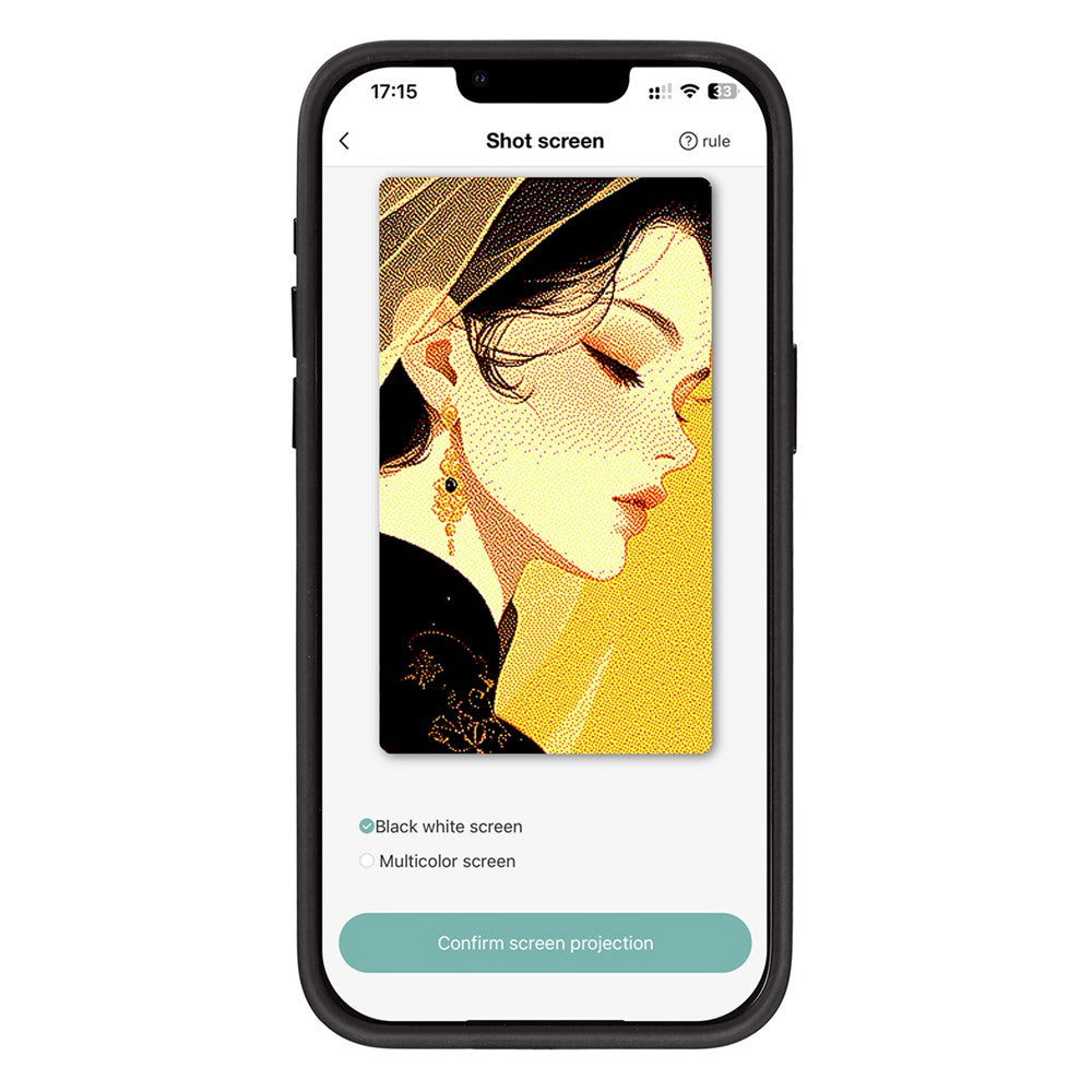 Puzdro pre Apple iPhone 15 Pro Max, OEM, prispôsobený E-Ink displej, čierne