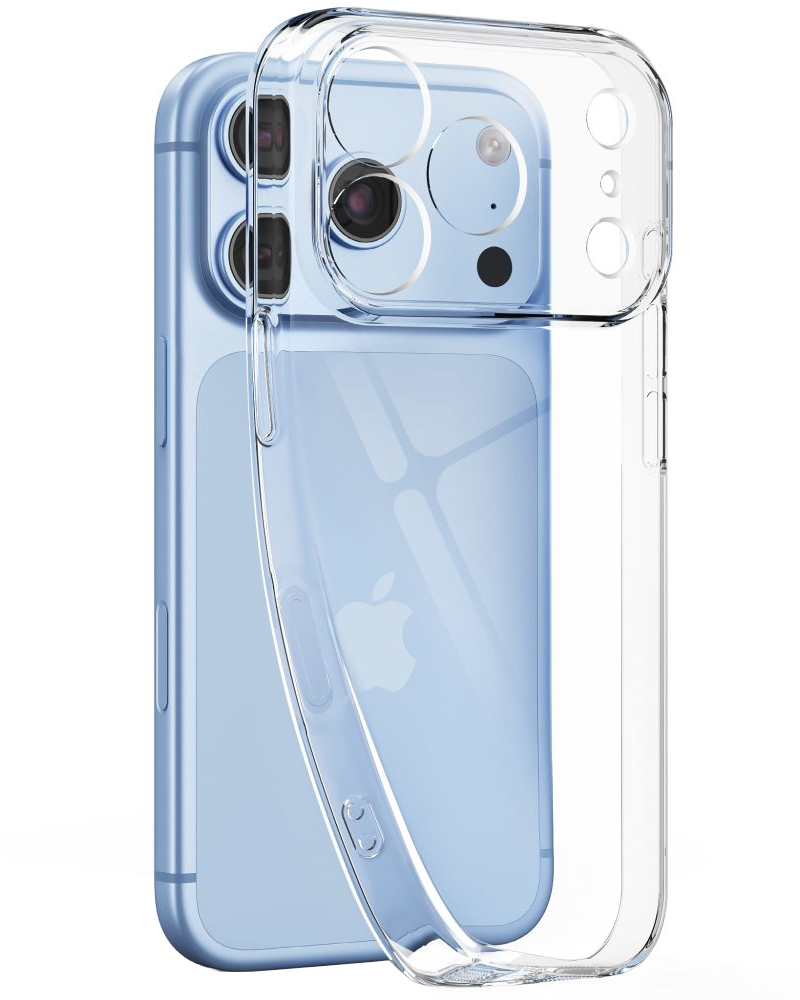 Puzdro pre Apple iPhone 18 Pro Max / 17 Pro Max, Tech-Protect, Flexair s ochranným sklom, priehľadné