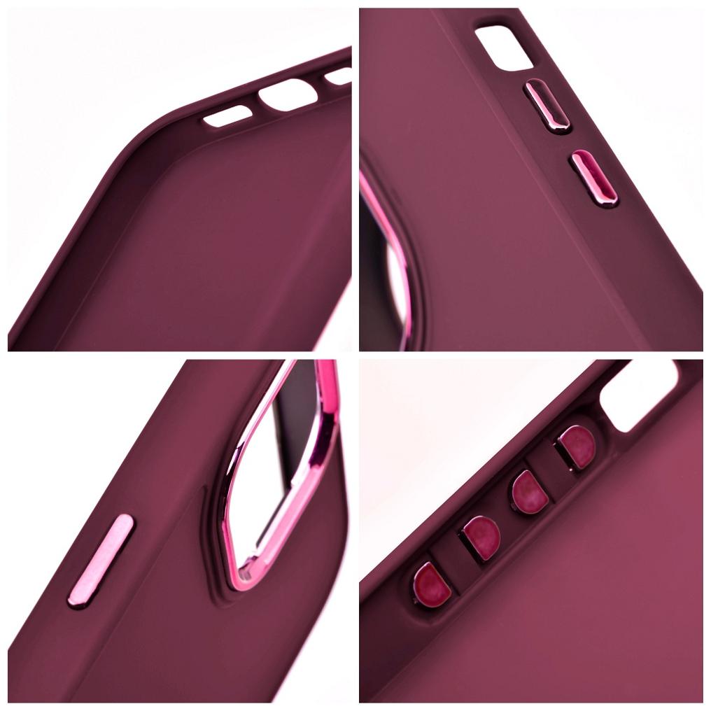 Case for Apple iPhone 18 Pro / iPhone 17 Pro, OEM, Frame, Burgundy
