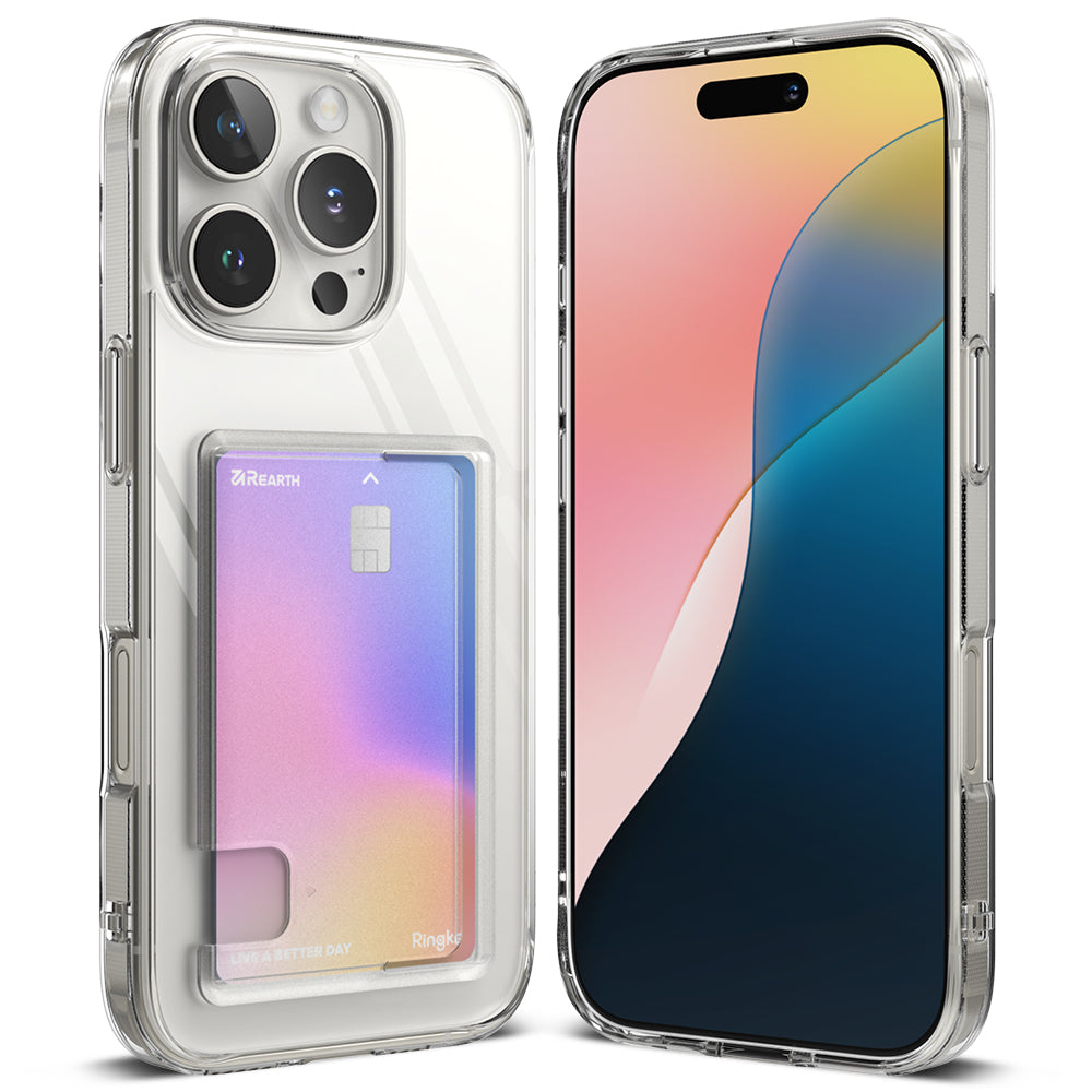 Puzdro pre Apple iPhone 16 Pro Max, Ringke, Fusion Card, Transparentné