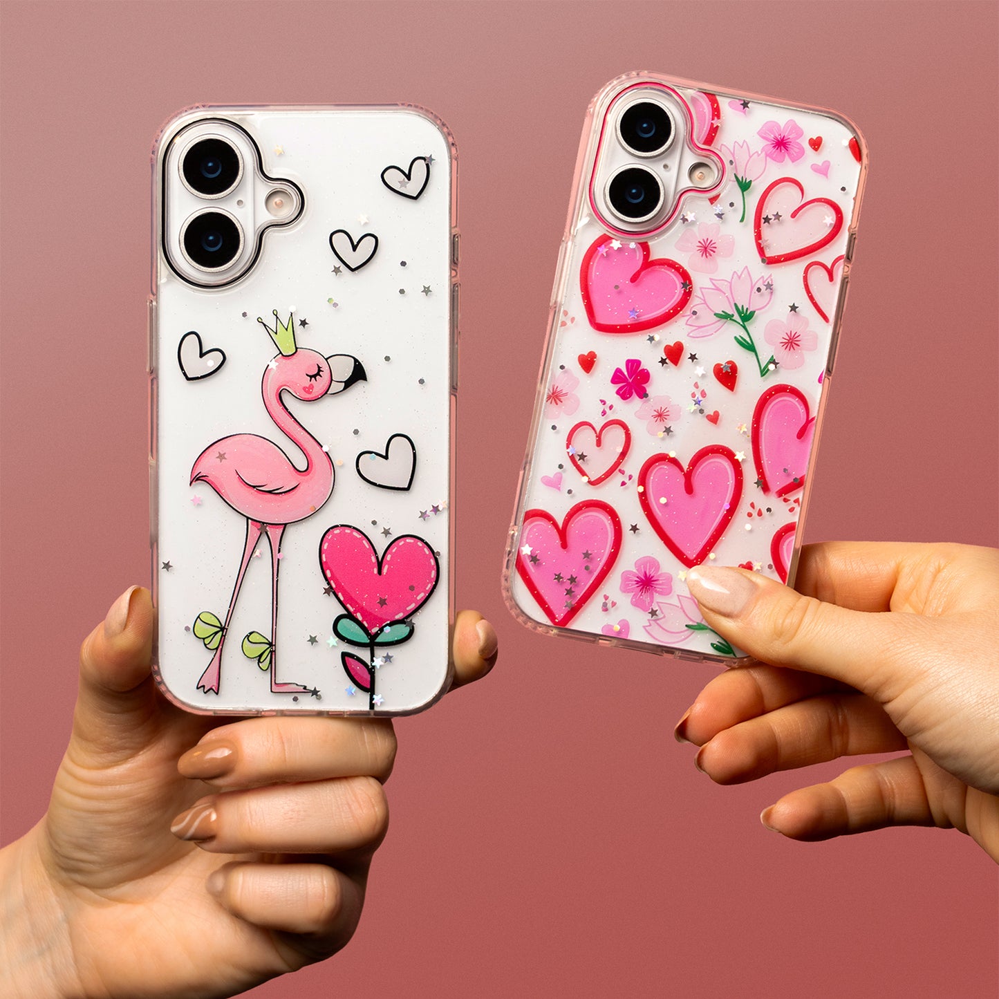Puzdro pre Apple iPhone 14 / 13, OEM, Ultra Trendy Love 2, viacfarebné